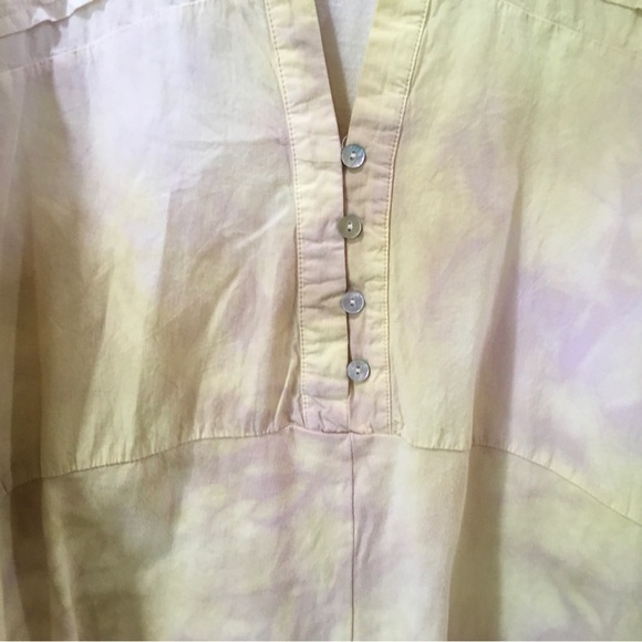 NEW zara romper tie dye yellow Oversize size s - Picture 10 of 11